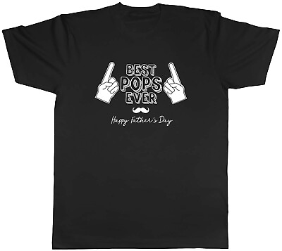 #ad Best Pops Ever Happy Father#x27;s Day Mens Unisex T Shirt Tee Gift GBP 8.99