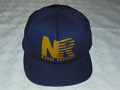 #ad U.S. NAVY RESERVE Cap Hat Blue trucker style strap back $7.89