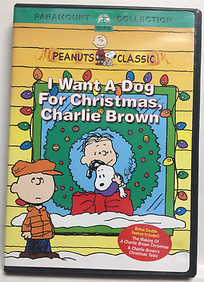 I Want a Dog for Christmas Charlie Brown 2003 DVD2004 Classic Peanuts $10.97