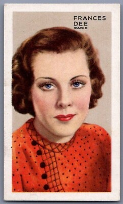 #ad 1935 Gallaher Stars Frances Dee #22 Original Cigarette Card $4.99
