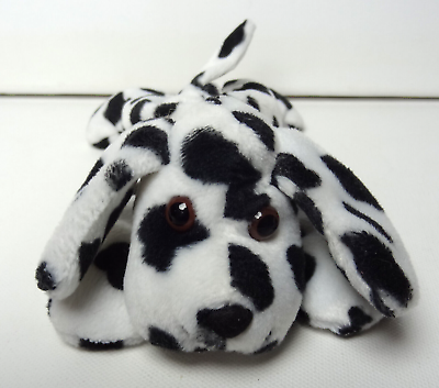 Dalmation Puppy Dog Bean Bag 8quot; Aamp;A Plush Inc Laying Lying Stuffed Animal Toy $11.97