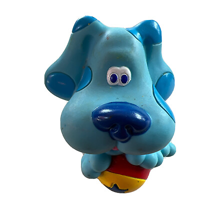 #ad 2000 Mattel Viacom Blues Clues Circus ball Puppy Dog Vinyl Figure Cake Topper 3quot; $11.99
