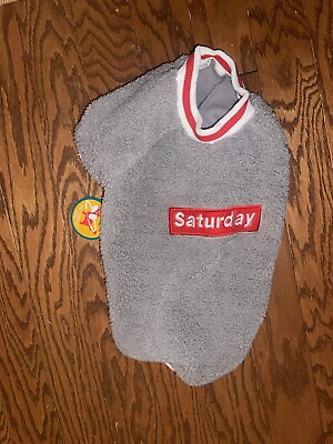 #ad XL Dog Fleece Jacket Vest SATURDAY Gray Red White NWT EX5 $9.99