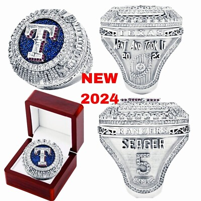 #ad New 2024 Texas Rangers Ring With Box #5 SEAGER $37.99