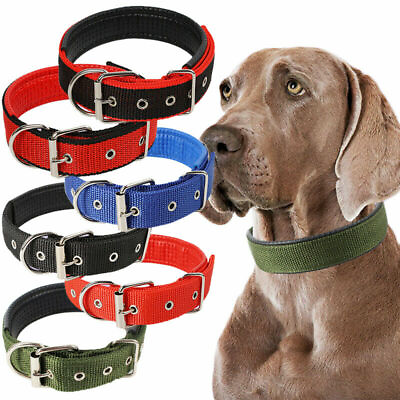 Nylon Adjustable Safety Dog Collar Neck Strap Pet Supply Neck Ring Belt S 2XL $2.69