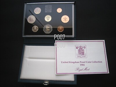 #ad United Kingdom 1984 Gem Proof 8 Coins Set Penny to 1 Pound Great Britain UK $41.90