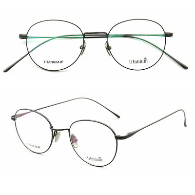 #ad #ad Full Rim Mens Womens Titanium Glasses High End Luxury Round Eyeglasses Frames $41.99