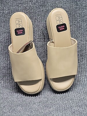 #ad NWOT Womens Slides Sandals Size 10w $12.00