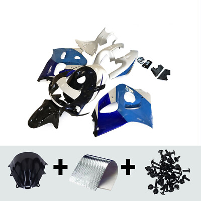 #ad Fairings Kit for GSXR600 GSXR 750 1996 1997 1998 1999 Suzuki Blue White Bodywork $419.95