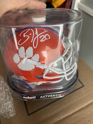 #ad Brian Dawkins Autographed Clemson Tigers Schutt Mini Helmet Beckett Auth *White $110.00