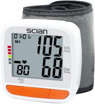 #ad Scian Wrist Blood Pressure Monitor LCD Digital Automatic Machine Tester BP Cuff $14.99