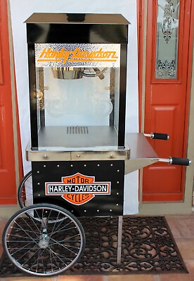 #ad Harley Davidson Limited Edition Popcorn Popper Machine Cart T 2000 $2999.95