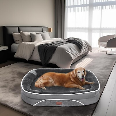#ad Orthopedic Dog Bed for Large Dogs Oversized Couch Design with Egg Foam Suppo... $57.73