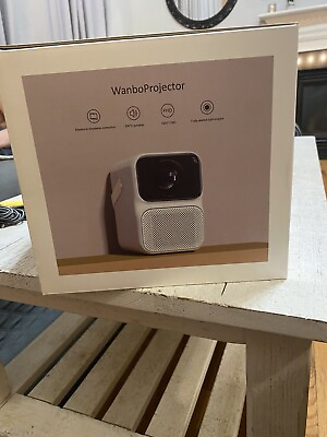 #ad Wanbo Upgraded T2 Max Projector 450ANSI Android 9.0 Full Hd 4K Projector $200.00