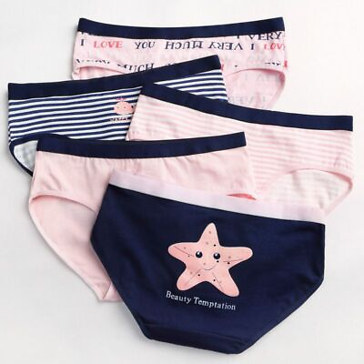 #ad Cotton Sexy Panties Cute Plus Oversize Underpants Women Stripe Briefs Panty $11.82