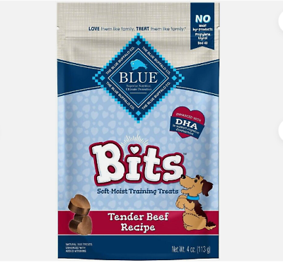 #ad Blue Buffalo Blue Bits Soft Moist Training Treats Tender Beef Recipe 4 oz $24.00