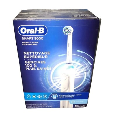 #ad Oral B Smart 5000 Rechargeable Toothbrush Bluetooth IN135 $42.00