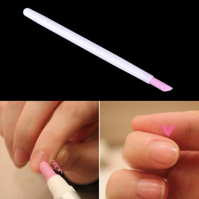 #ad Stone Cuticle Stick Pen Spoon Cut Nail Pusher Manicure Care Tools Nail .:LU $4.69