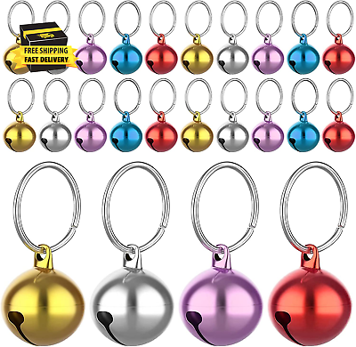 #ad Pet Bells for Dog Cat Collar Pet Pendant Accessories Stainless Steel 24 Sets o $9.93