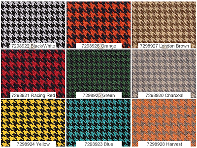 #ad Houndstooth Automotive Retro Headliner General Upholstery Fabric 57quot; W Sold BTY $23.89