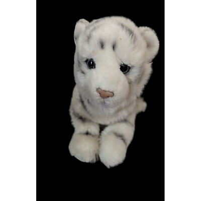 #ad Douglas White tiger plush stuffed animal toy white gray stripes 15 inch $40.82
