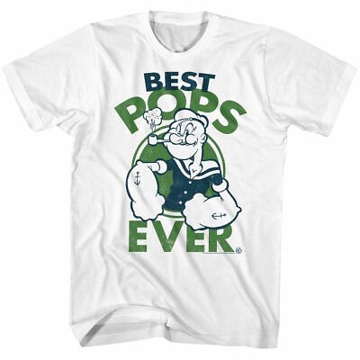 #ad Popeye Best Pops White Adult T Shirt $23.45
