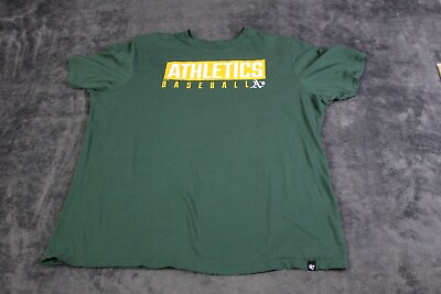 #ad Oakland Athletics Shirt Mens XXL Green Short Sleeve Logo MLB Baseball Tee $15.55
