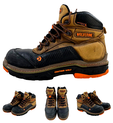 #ad WOLVERINE Overpass Carbonmax 6quot; Boot Mens Size 10.5 M Brown Cushioned Waterproof $68.79