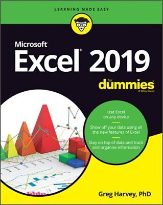 #ad Excel 2019 for Dummies Paperback or Softback $23.34