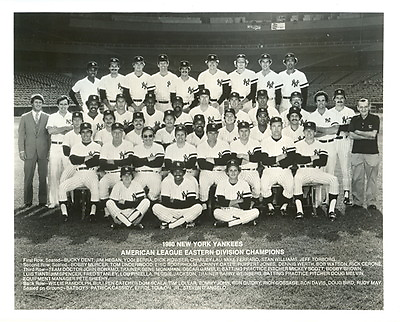 #ad 8 x 10 Glossy Photo 1980 New York Yankees Team Photo $3.00