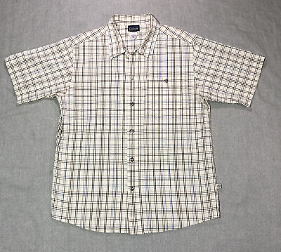 #ad Patagonia Rhythm Vintage Short Sleeve Button Down Shirt Men’s Size Small VTG $22.50