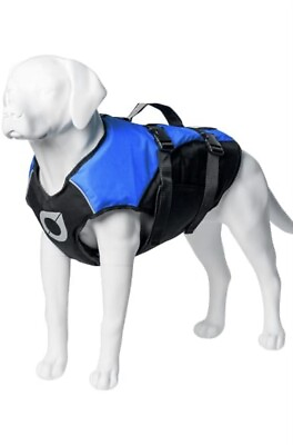 #ad Float Doggy Dog Life Jacket Vest by Stunt Puppy Blue XL 99 180lbs $89.99