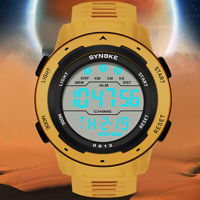 #ad Men#x27;s Sports Digital Watch Outdoor Waterproof Watch with Alarm Timer Gym Running $9.99