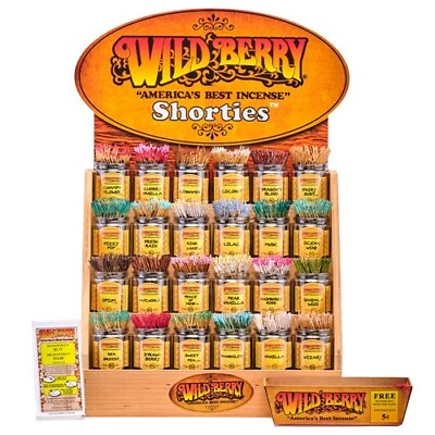 #ad WILDBERRY INCENSE SHORTIES STICKS 100 CT🎉YOU PICK 5 SCENTS IN CART THEN PAY 😘 $14.75