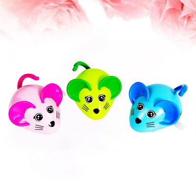 #ad 3 Pcs Chase Mouse Toy Semi automatic Toys Wind up Funny Cat and $11.55