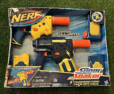 #ad Nerf Super Soaker Thunderstorm Face Off Pack Powersoak Full Auto Brand New 2011 $59.39