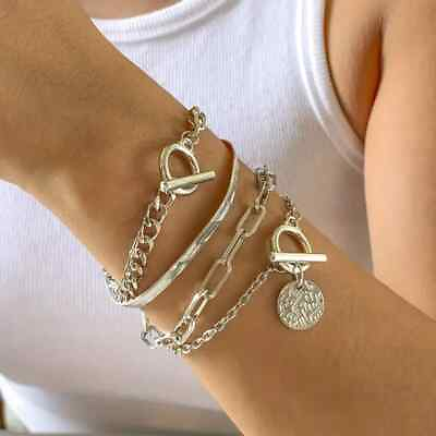 #ad Women Simple Fashion Bracelets Set Trendy Fashion Exquisite Luxurious Lovely New $16.98