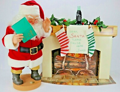 #ad Coca Cola Pause for Refreshment Santa Animation Collection w Box Accessories $160.45
