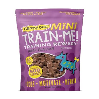 #ad Mini Train Me Training Treats 10 oz. Pouch Beef Flavor with 500 Treats per... $14.42