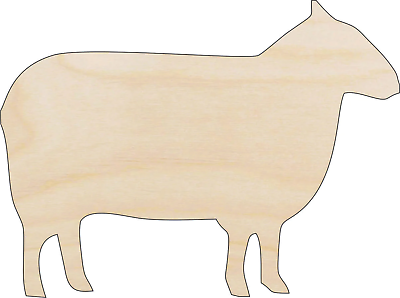 #ad Sheep Laser Cut Out Unfinished Wood Craft Shape SHP6 $5.20