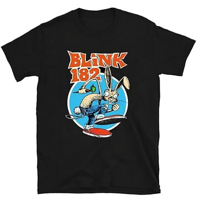 #ad Black Vintage Band Blink 182 T Shirt US Size Gifl For Fan Trend Unisex Crewneck $15.69