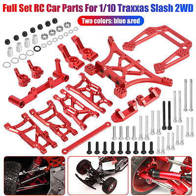 #ad #ad Metal Full Set RC Car Parts For 1 10 Traxxas Slash 2WD Rustler Stampede Bandit $19.98