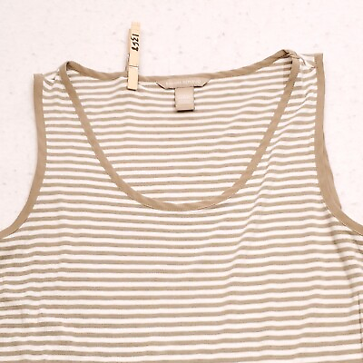 #ad Banana Republic Pullover Casual Tank Top Shirt Womens Size Small S Beige White $12.99