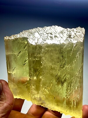 #ad 980 Gram Top Quality Double Terminated Natural Colour Kunzite from Afghanistan $3500.00
