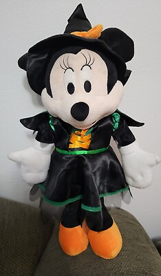 #ad Large 22quot; Minnie Mouse Halloween witch standing Door Greeter plush. $24.95