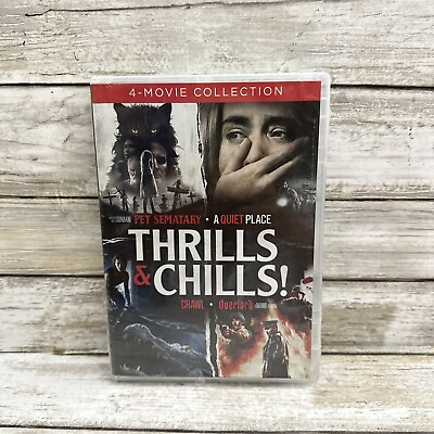 #ad Thrills amp; Chills Pet Sematary A Quiet Place Crawl Overlord 4 Movie Collection $8.95