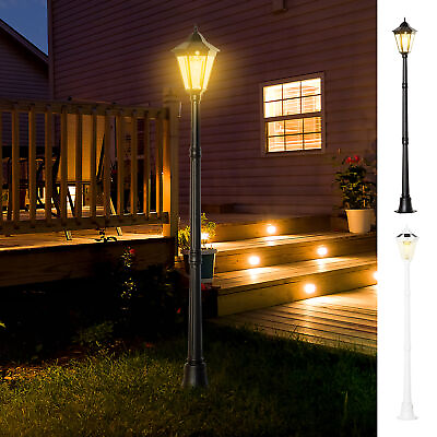 #ad 77quot; Solar Lamp Post Light Outdoor All Weather Protection for Backyard $84.99