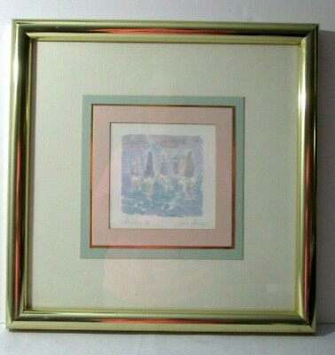 #ad Original Ann Snow Watercolor Painting Sailing III Professionally Matted amp; Framed $25.99