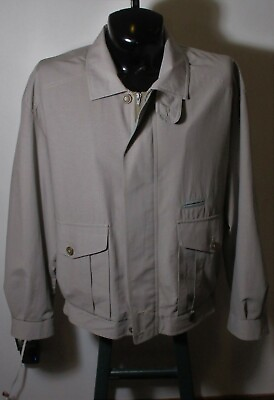 #ad Men#x27;s The CUSTOM CLUB Gray Full Zip Golf Jacket Size 46 NWOT $60.00