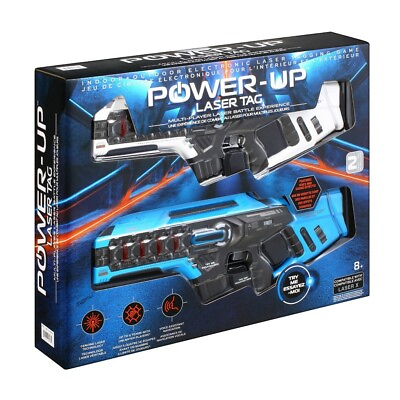 #ad Power Up Laser Tag Large Blasters Voice amp; Sound Effect 2pk work with Lase X $36.00